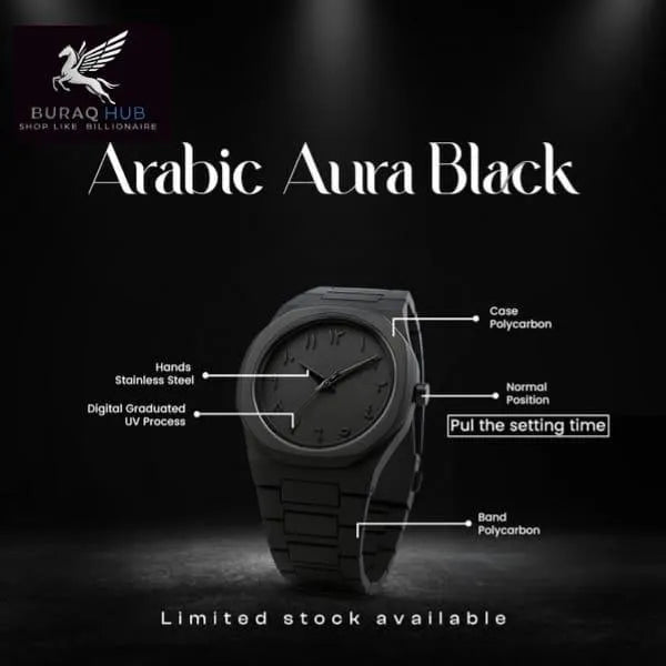 Orginal Black Aura Watch with fiber material