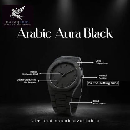 Orginal Black Aura Watch with fiber material