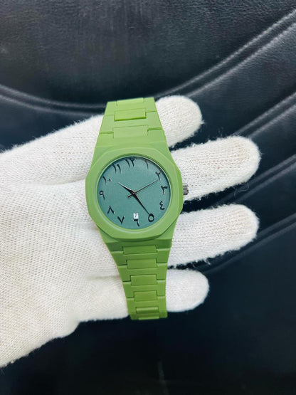 Green Arabic Aura 999+ watch